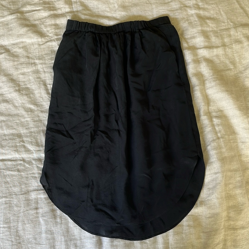 Madewell silk tulip hem mini skirt, size xs